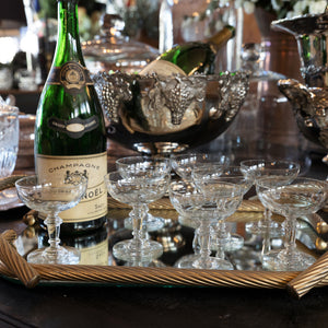 French Mirrored Mid Century Tray