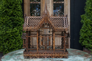 French Chalet Wooden Birdcage