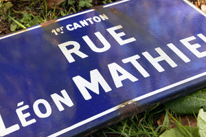 Original French Enamel Street Signs