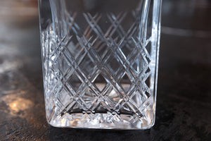 Vintage Crystal Whiskey Decanter - No S