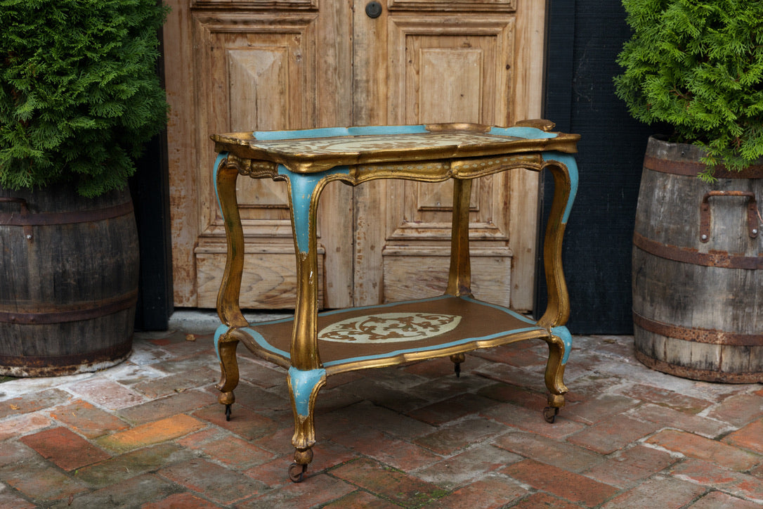 Gorgeous Vintage Italian Florentine Drinks/Tea Trolley