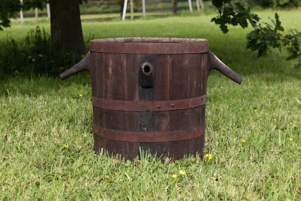 19th Century Wooden Vineyard Barrel