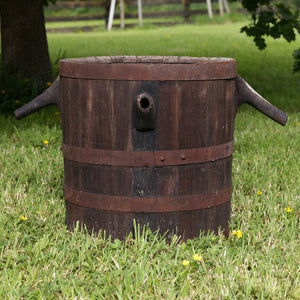 19th Century Wooden Vineyard Barrel