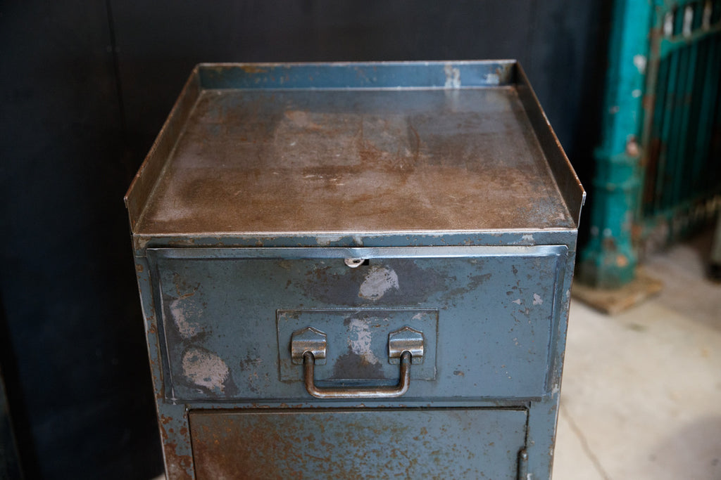 French 1930's Industrial Metal Cabinet