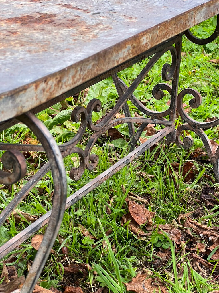 French Metal Garden Table