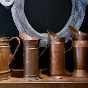French Vintage Copper Pitchers