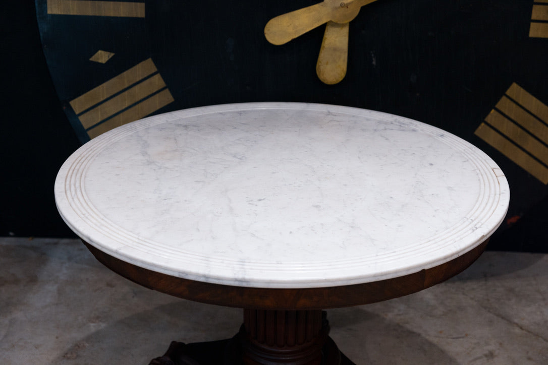 French 19th Century Column Centre Table