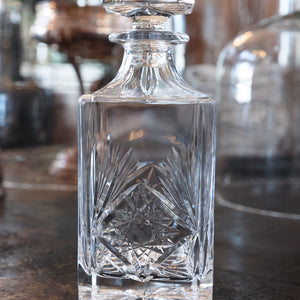 Vintage Crystal Whiskey Decanter - No Y