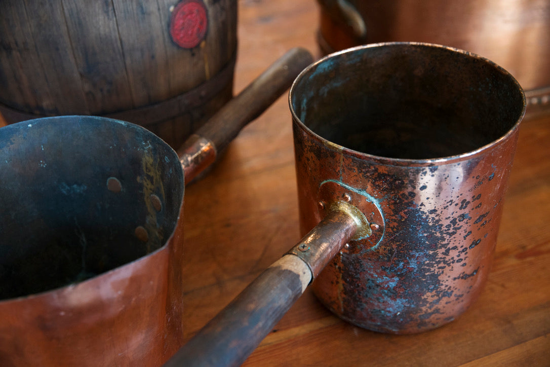 Gorgeous 19th Century French Copper Chocolate Pots