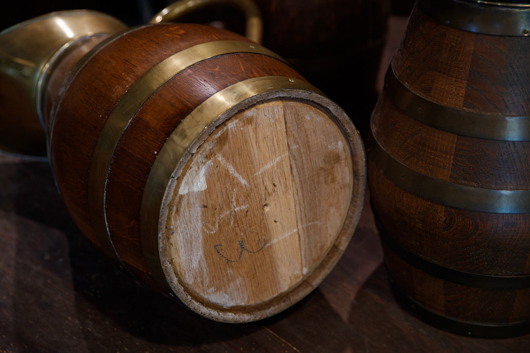 Large Vintage Belgium Beer Jugs