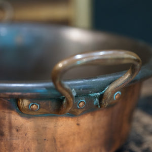 19th Century French Copper Chocolate Pan - C7
