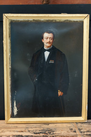 19th Century French Portrait Gentleman - Legion Of Honour Medal