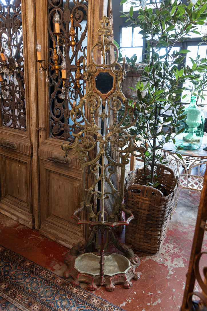 French 19th Century Iron Coat Stand