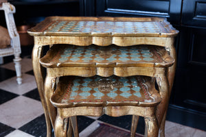 Beautiful French Florentine Nest Of Tables