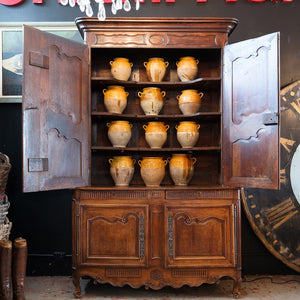 Incredible 18th Century French Walnut Buffet Deux Corps/ Dresser
