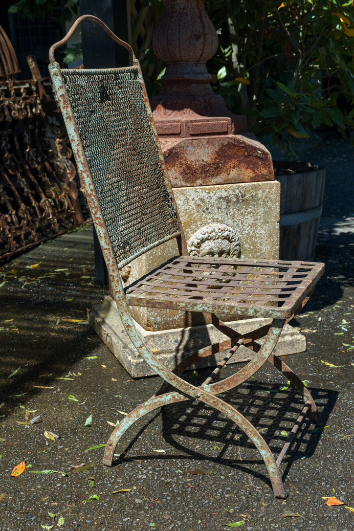 Vintage French Parisian Metal Chairs