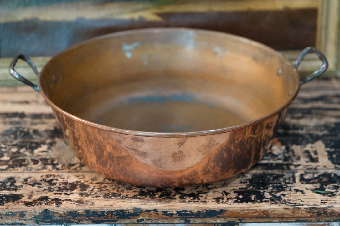 Polished French Copper Pan - C6