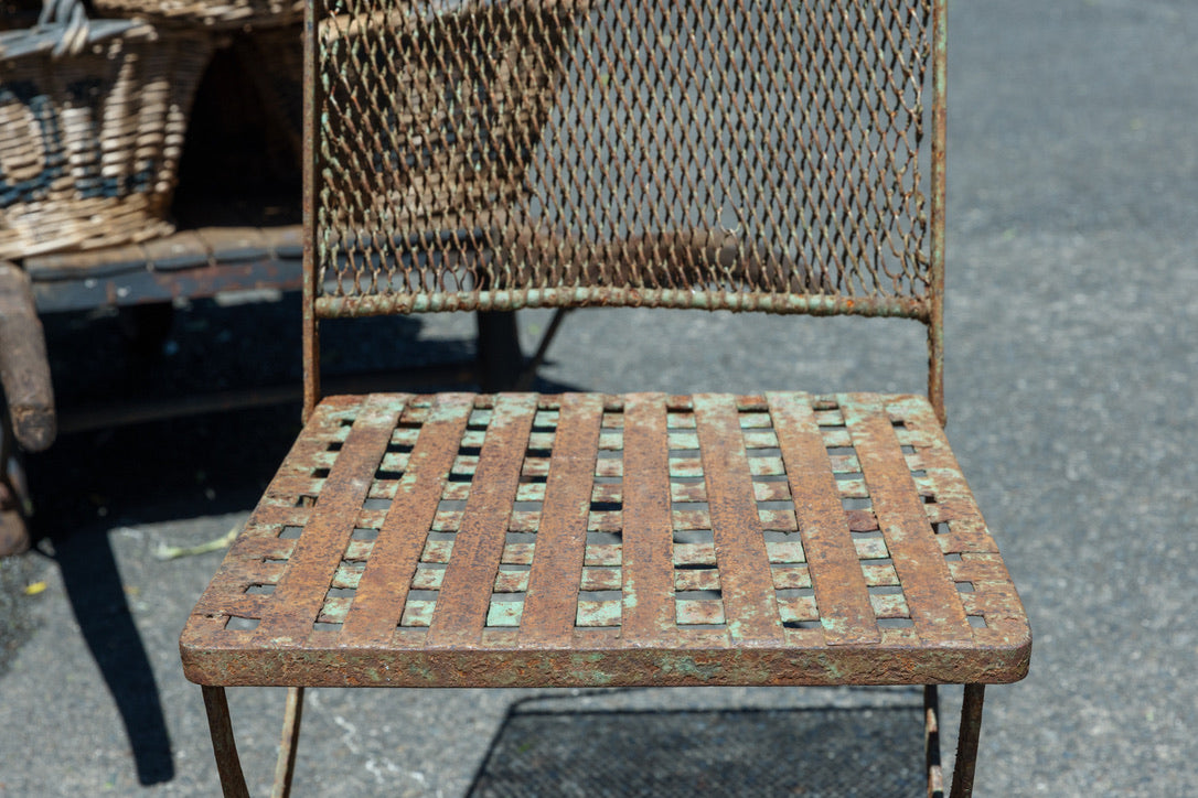 Vintage French Parisian Metal Chairs