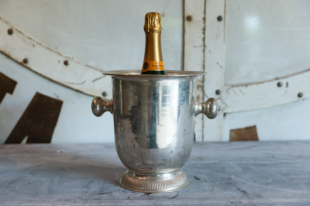 French Vintage Silver Plated Champagne Bucket - No 4