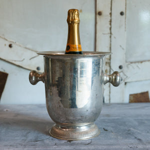 French Vintage Silver Plated Champagne Bucket - No 4