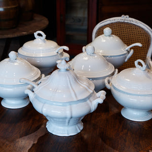 Vintage French & Belgium White Tureens