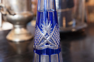 Cobalt Blue Belgian Val St Lambert Decanter