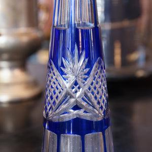 Cobalt Blue Belgian Val St Lambert Decanter