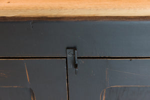 Large French Oak Sideboard - Black