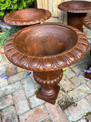 Collection Of French Cast Iron Urns