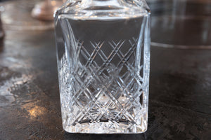 Vintage Crystal Whiskey Decanter - No S