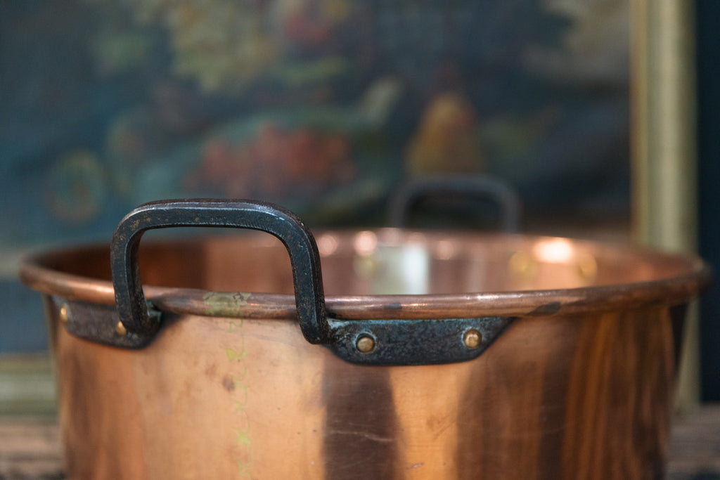 19th Century French Polished Copper Pan - C9