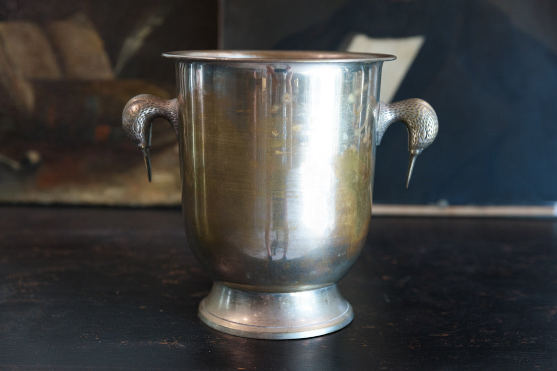 1950's French Champagne Bucket - Duck Handles