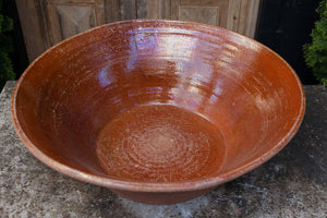 Huge French Terracotta Bowl