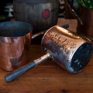 Gorgeous 19th Century French Copper Chocolate Pots