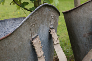 French Zinc Champagne Grape Picking Hods