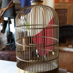 Huge 1930's French Brass Birdcage