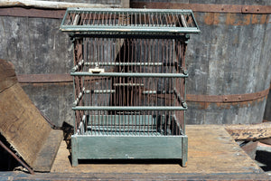 Antique French Wooden Birdcages