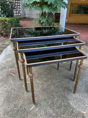 Original French Mid Century Nest Tables