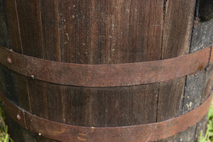 19th Century Wooden Vineyard Barrel