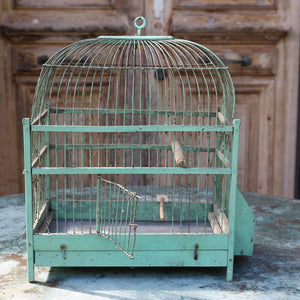 French Birdcage - Green Patina