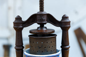 Antique French Cast Iron Olive Press