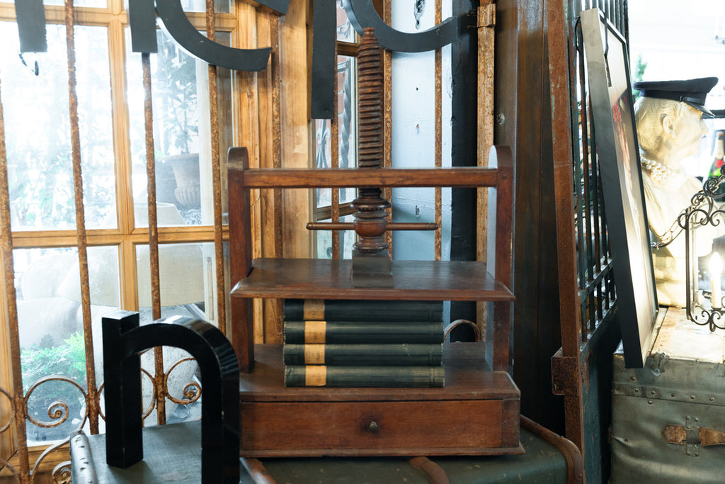 19th Century French Oak Book Press