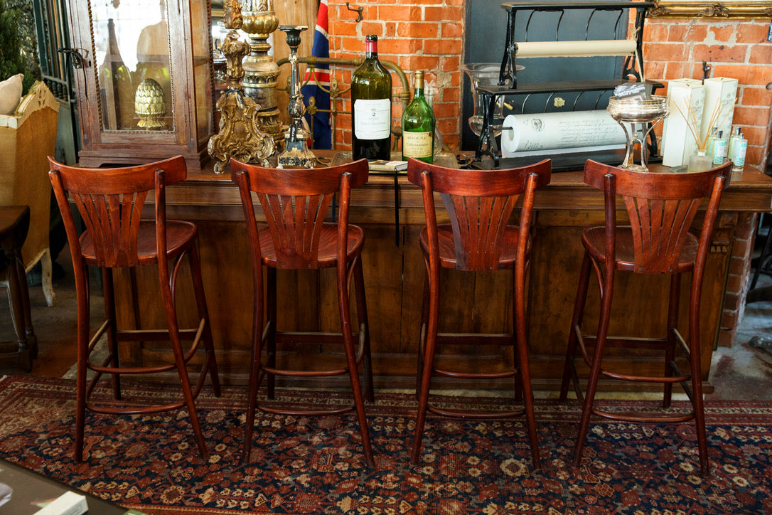 Wooden French Bistro Bar Chairs