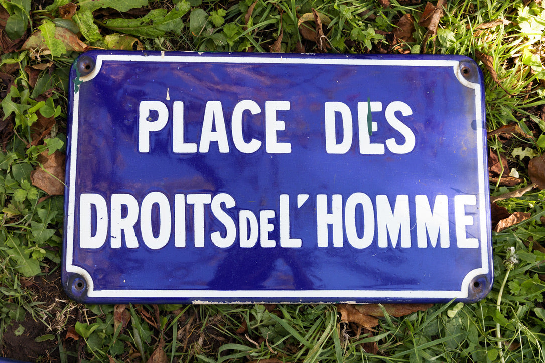 Original French Enamel Street Signs