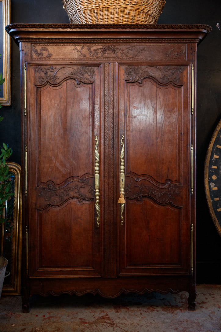 19th Century French Oak Armoire