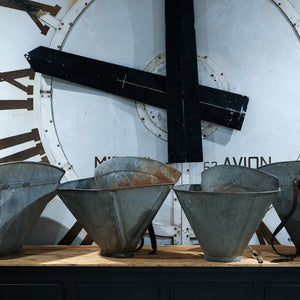 Original Vintage French Zinc Grape Hods