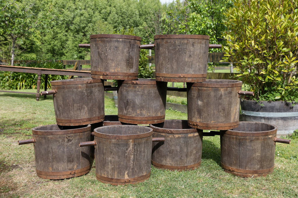 French 19th Century Grape Picking Barrels