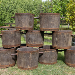 French 19th Century Grape Picking Barrels