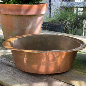 Large French Copper Pan - C13