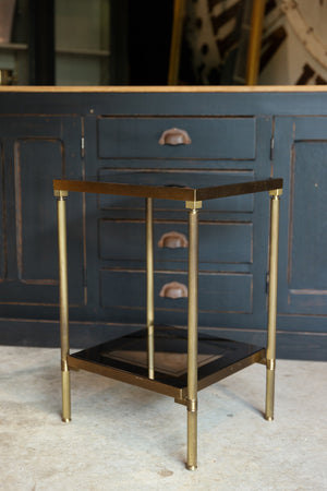 French Brass Side Table